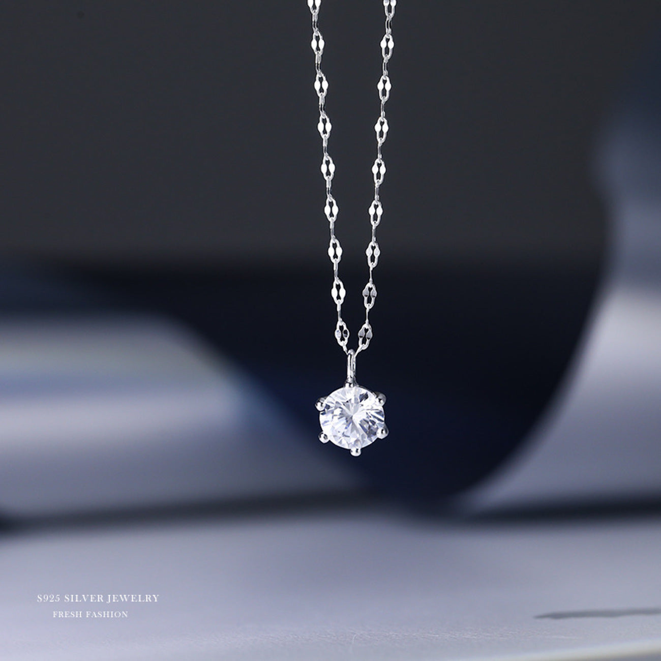 Damenkette mit Zirkonanhänger Silber 925 KARMA