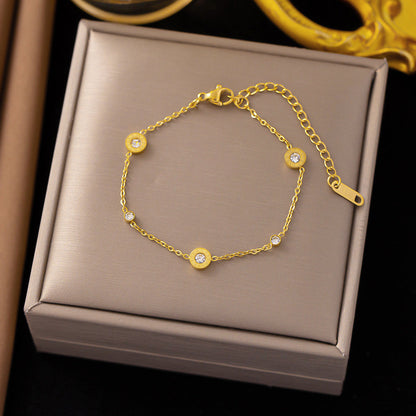 Armband mit Kristall Gold oder Silber KARMA