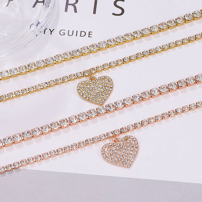 Fußkettchen Set Legierung Roségold Silber oder Gold KARMA