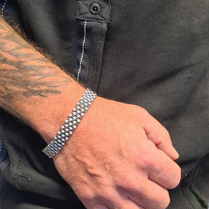 Armband Edelstahl Silber 19,5 cm KARMA