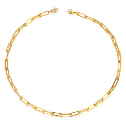 Halskette Edelstahl Gold Gliederkette KARMA