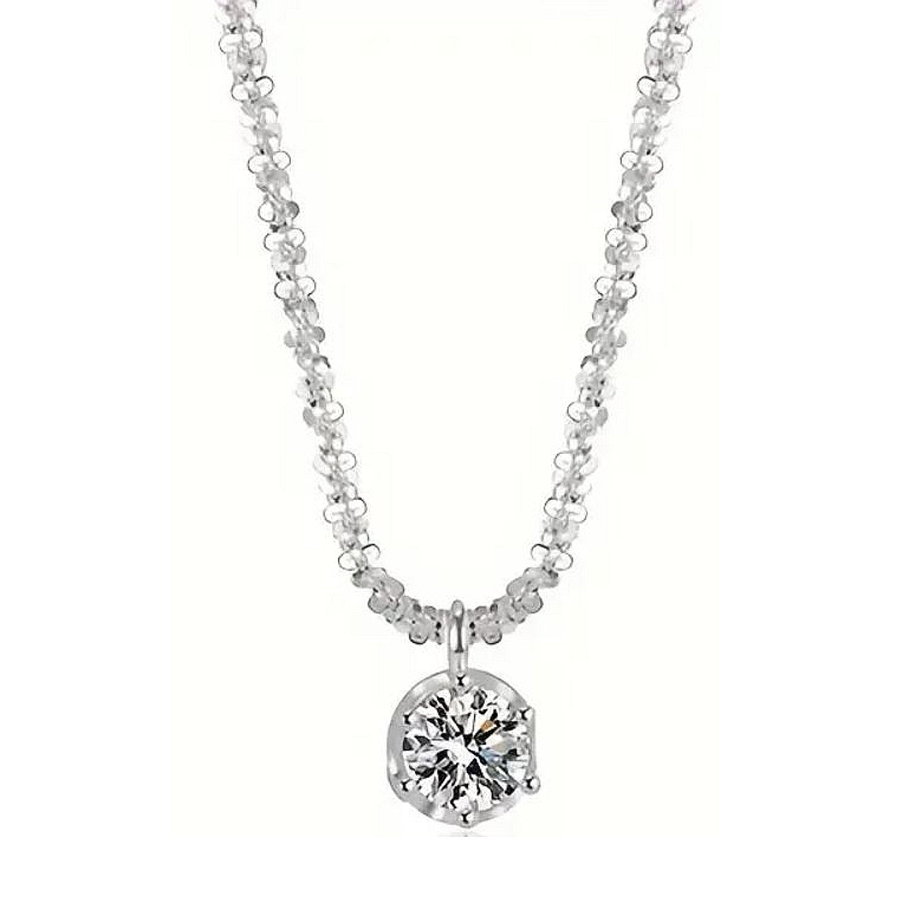 Halskette Silber 925 für Damen mit Zirkon KARMA