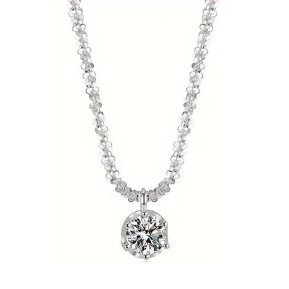 Halskette Silber 925 für Damen mit Zirkon KARMA