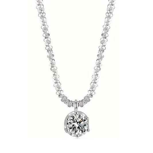 Halskette Silber 925 für Damen mit Zirkon KARMA