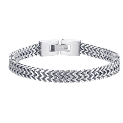Armband Herren Edelstahl Gold, Silber, Schwarz od. Grau KARMA