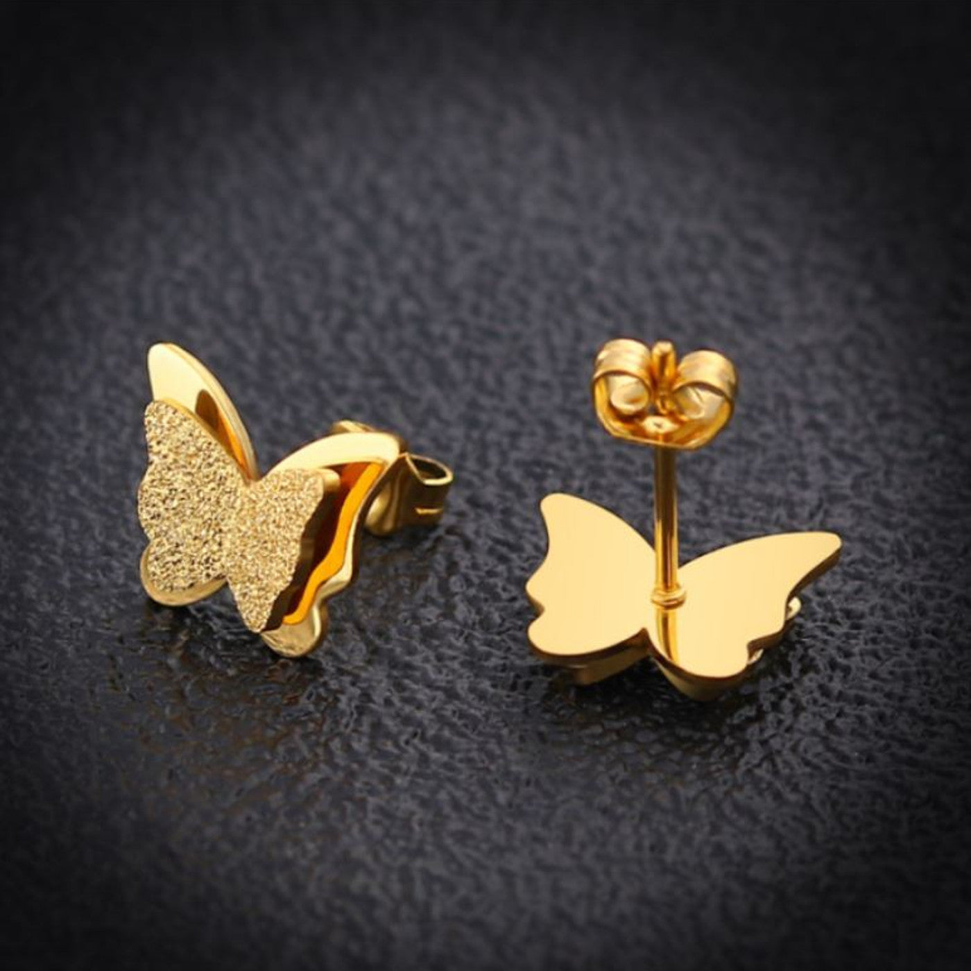 Schmuckset Schmetterlinge Gold od. Silber Karma