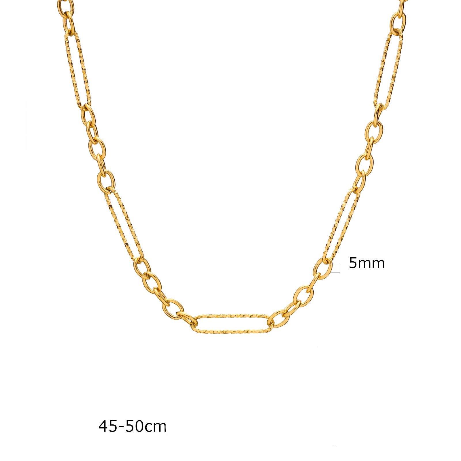 Gliederkette für Damen in Gold aus Edelstahl KARMA
