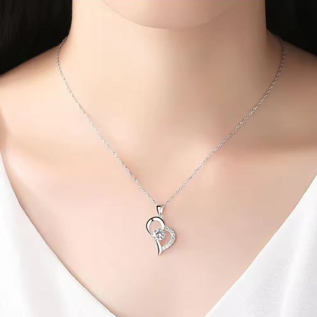 Halskette Herz Silber 925 KARMA