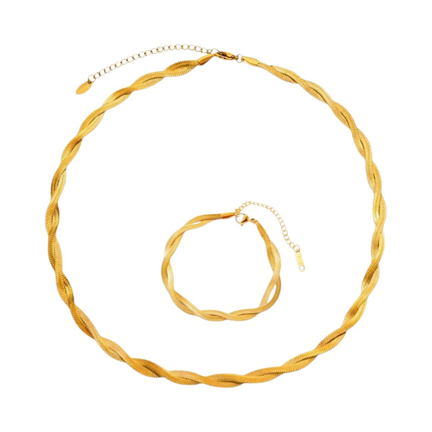 Damen Schmuckset gold Edelstahl vergoldet KARMA