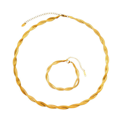 Damen Schmuckset gold Edelstahl vergoldet KARMA