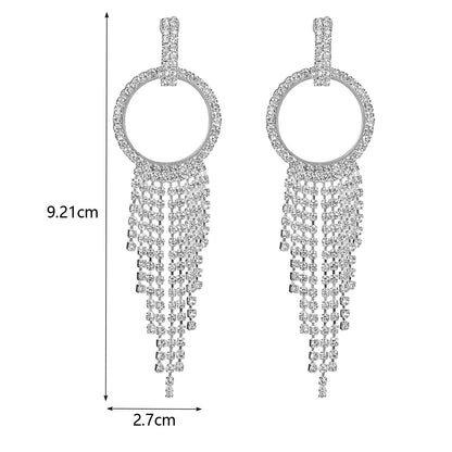 Strass Ohrringe Kreis Karma