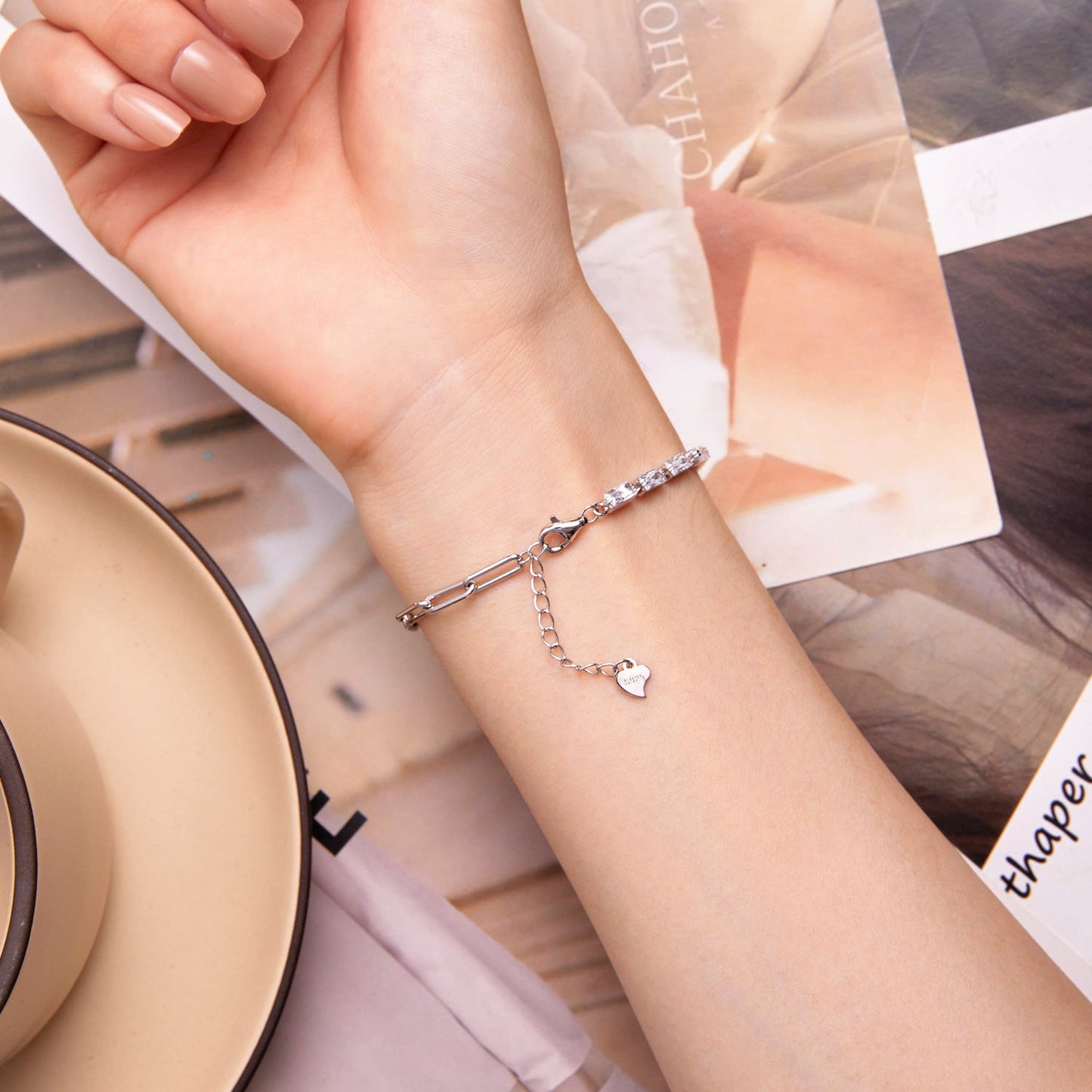 Armband mit Zirkon aus Silber 925 KARMA