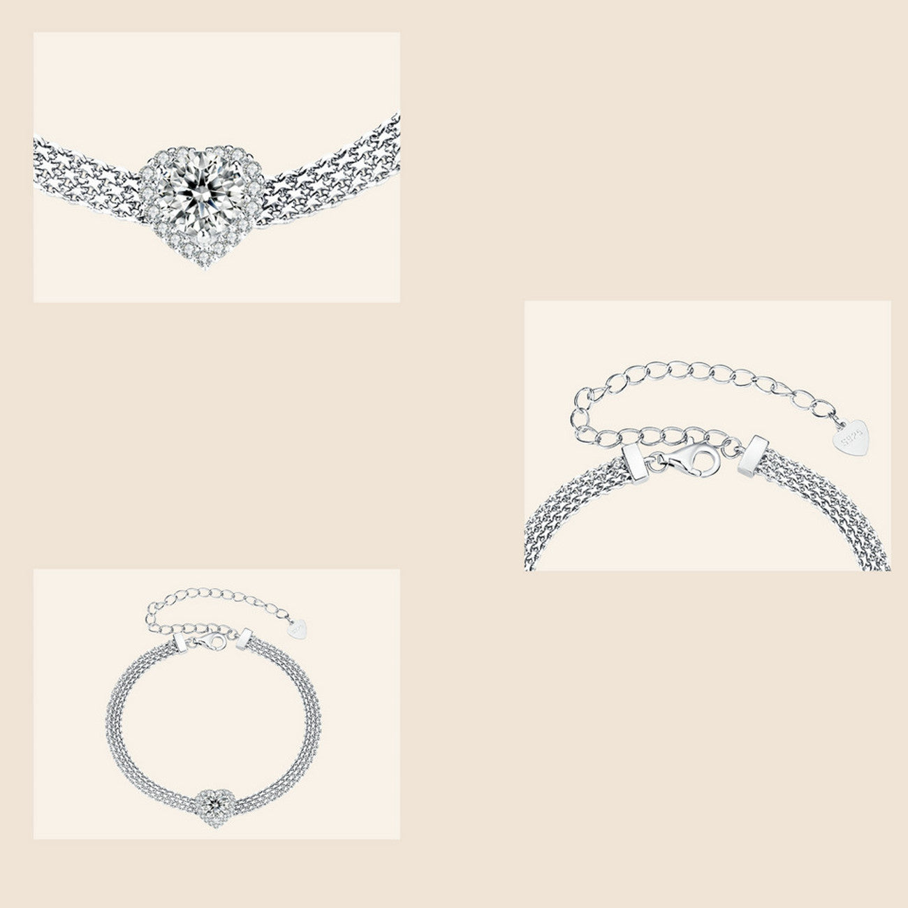 Armband Moissanite Silber925 KARMA