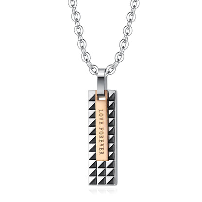Partnerkette Silber Schwarz Gold Karma