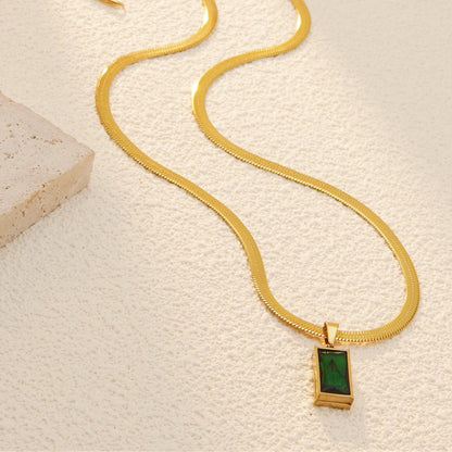 Schmuckset Gold Grün Karma
