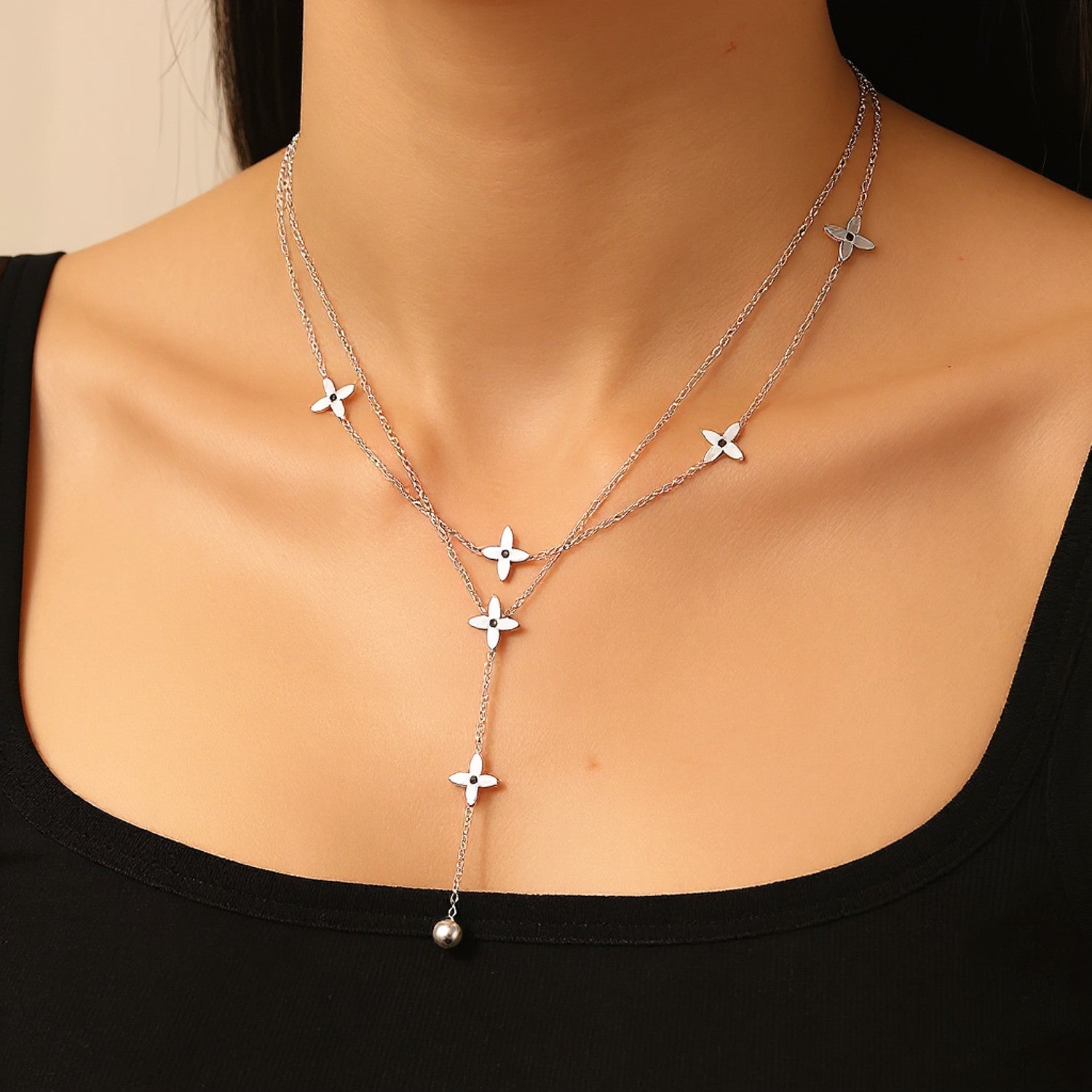 Layeringkette Sterne Silber oder Gold KARMA