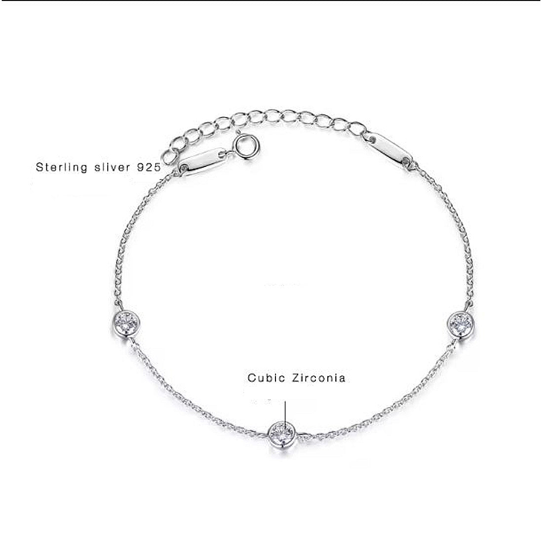 Damenarmband Silber 925 mit Zirkonia KARMA