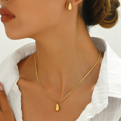 Schmuckset Ohrringe und Halskette Gold KARMA