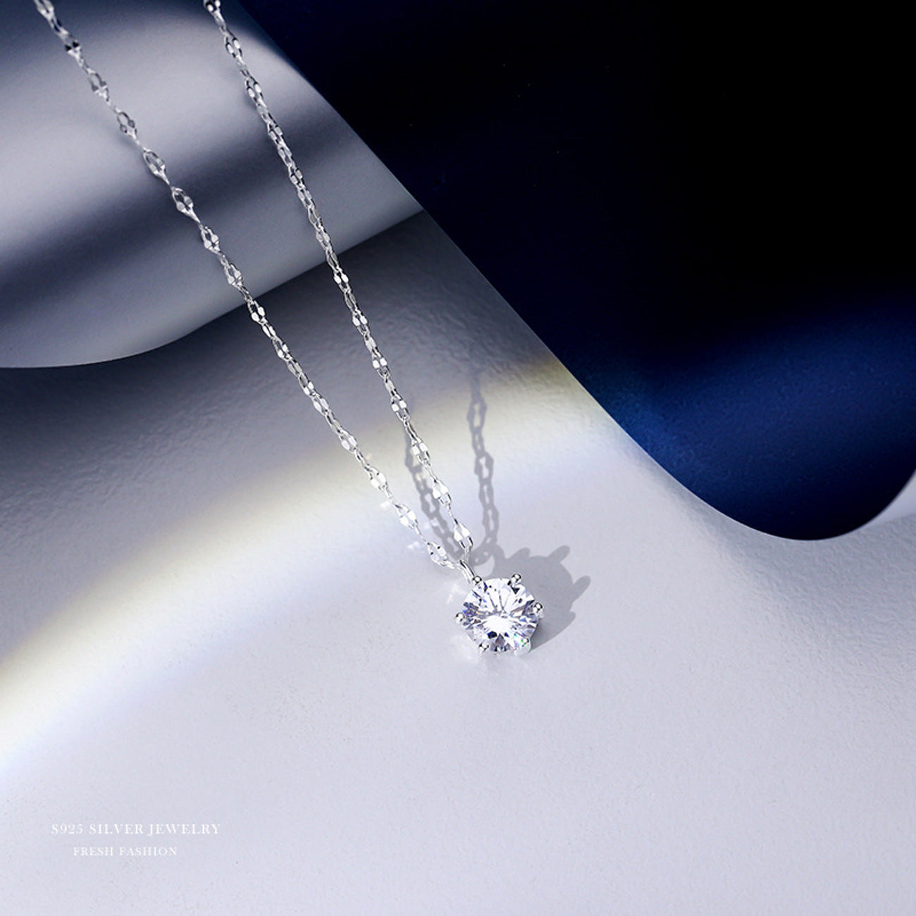 Damenkette mit Zirkonanhänger Silber 925 KARMA