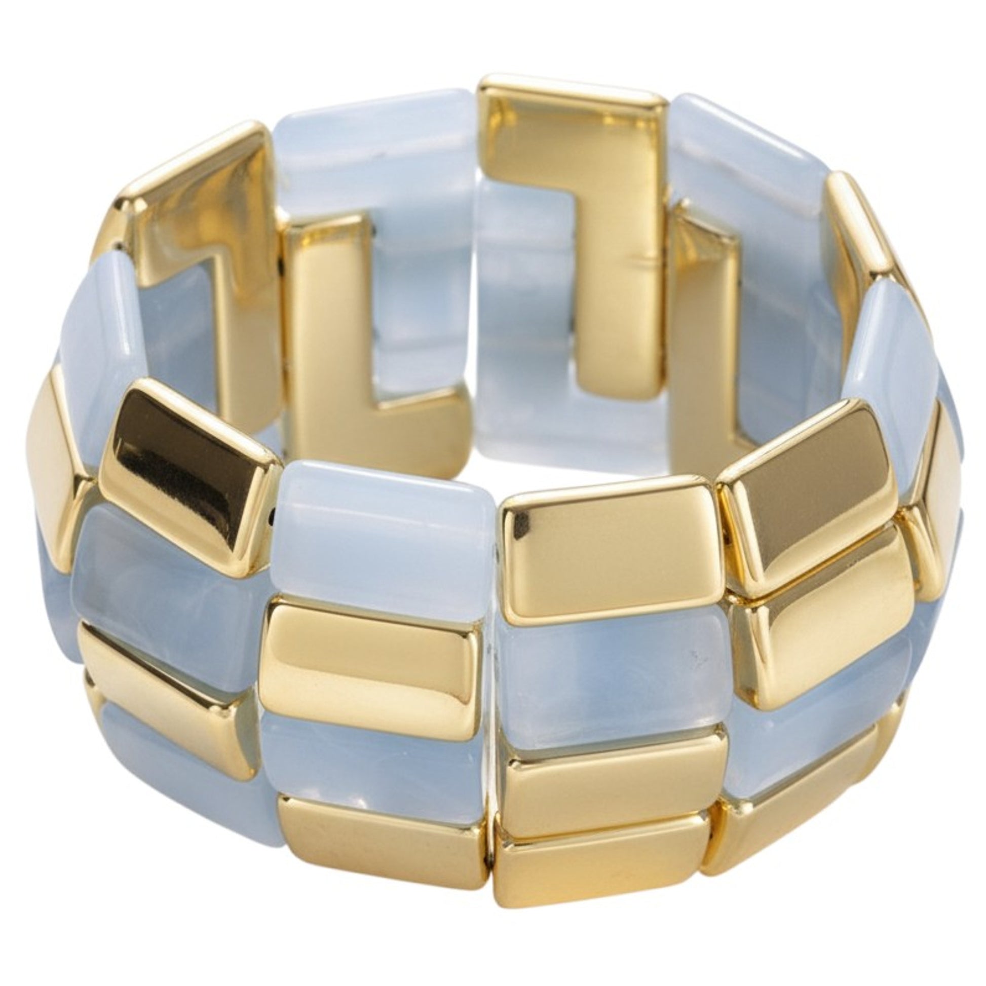 Breites Armband Damen Acryl vers. Farben modern dehnbar KARMA