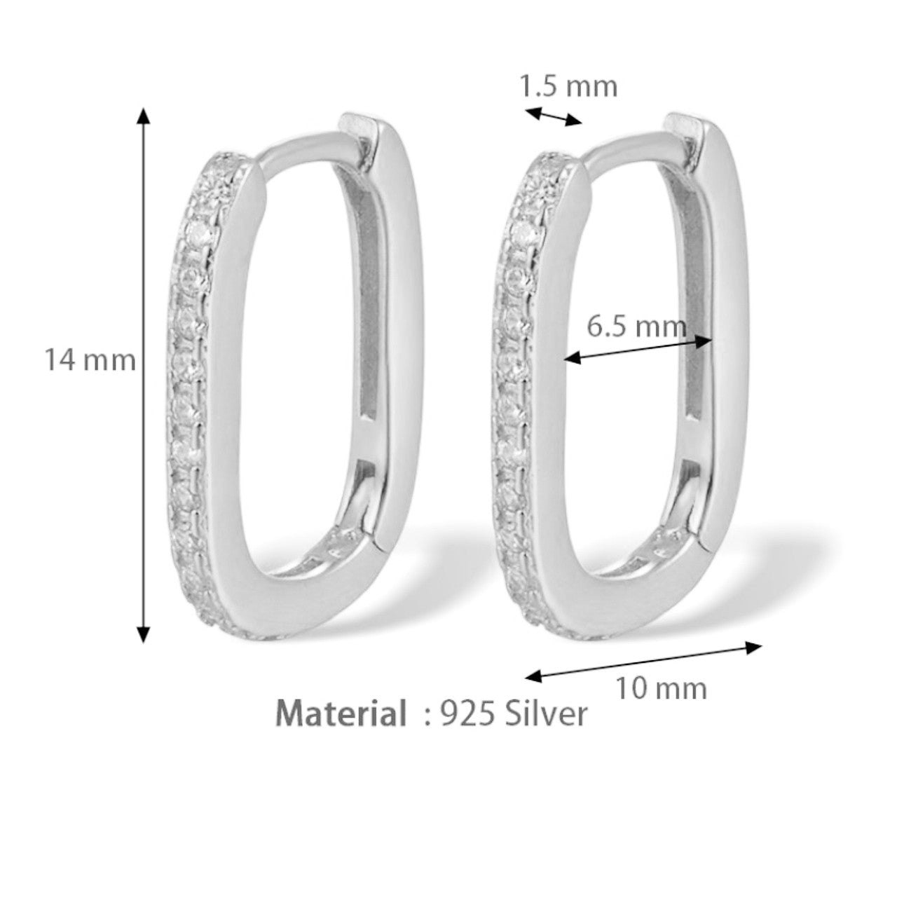 Damenohrringe Creolen Silber 925 KARMA