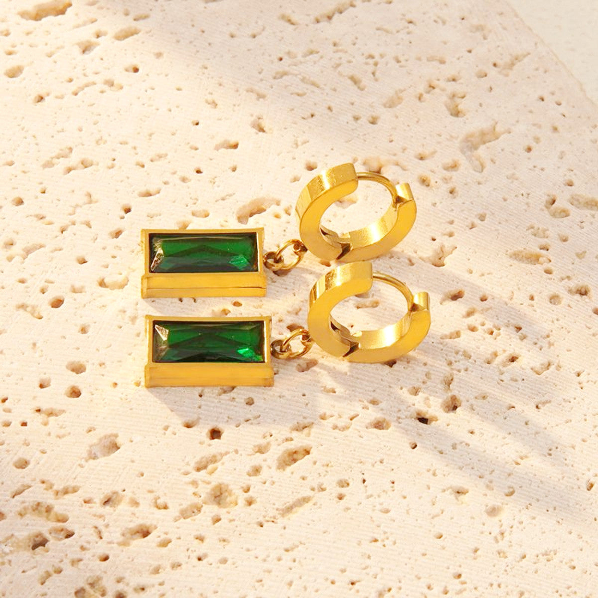 Schmuckset Gold Grün Karma