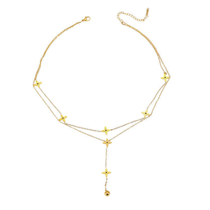 Layeringkette Sterne Silber oder Gold KARMA