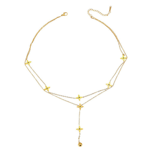 Layeringkette Sterne Silber oder Gold KARMA