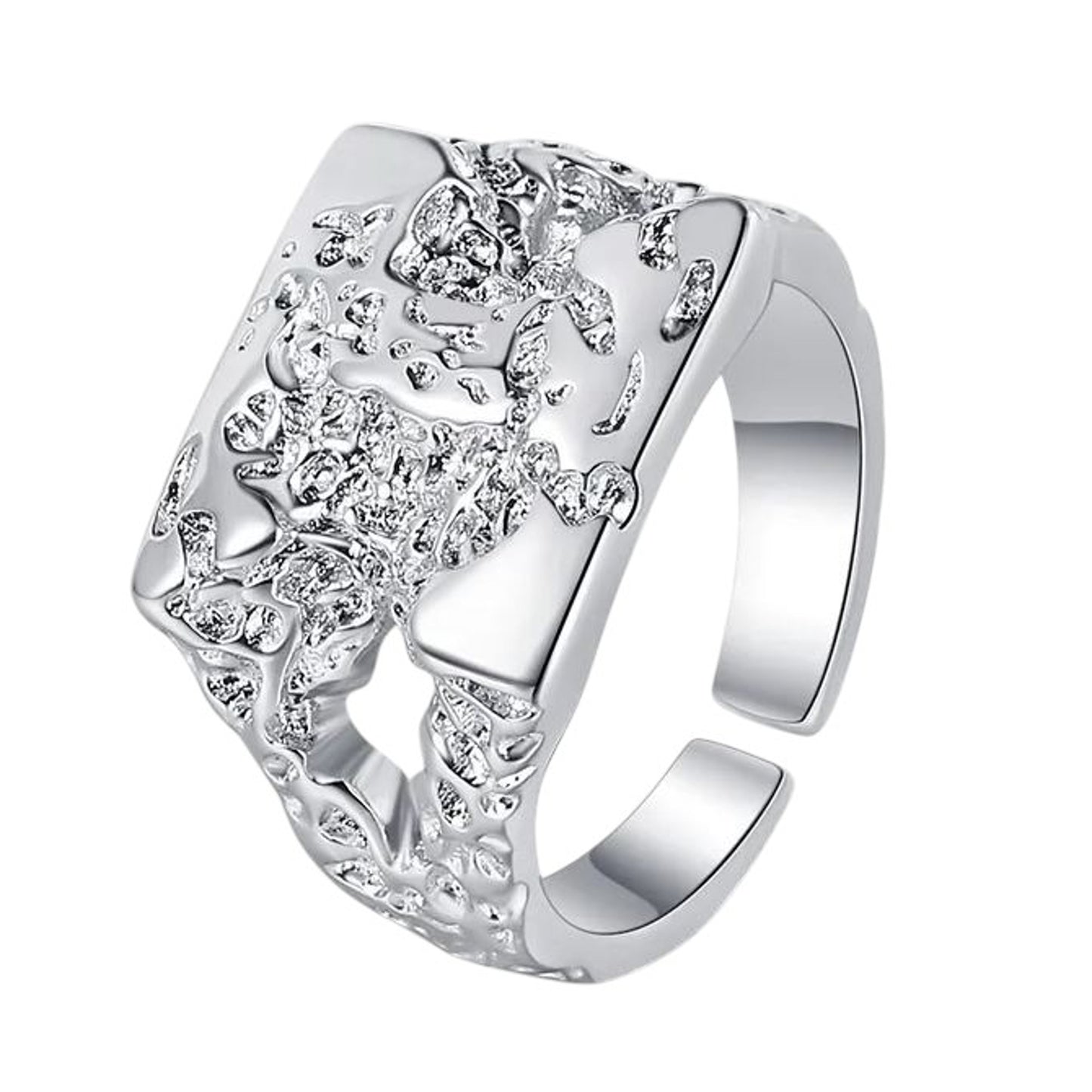 Statement Ring Damen Silber925 rhodiniert Ring modern KARMA