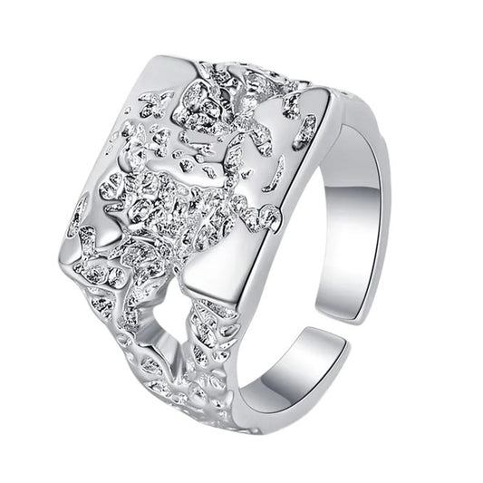 Statement Ring Damen Silber925 rhodiniert Ring modern KARMA