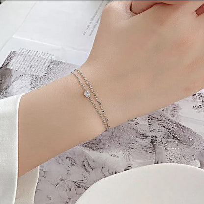 Filigranes Armband mit Zirkon KARMA