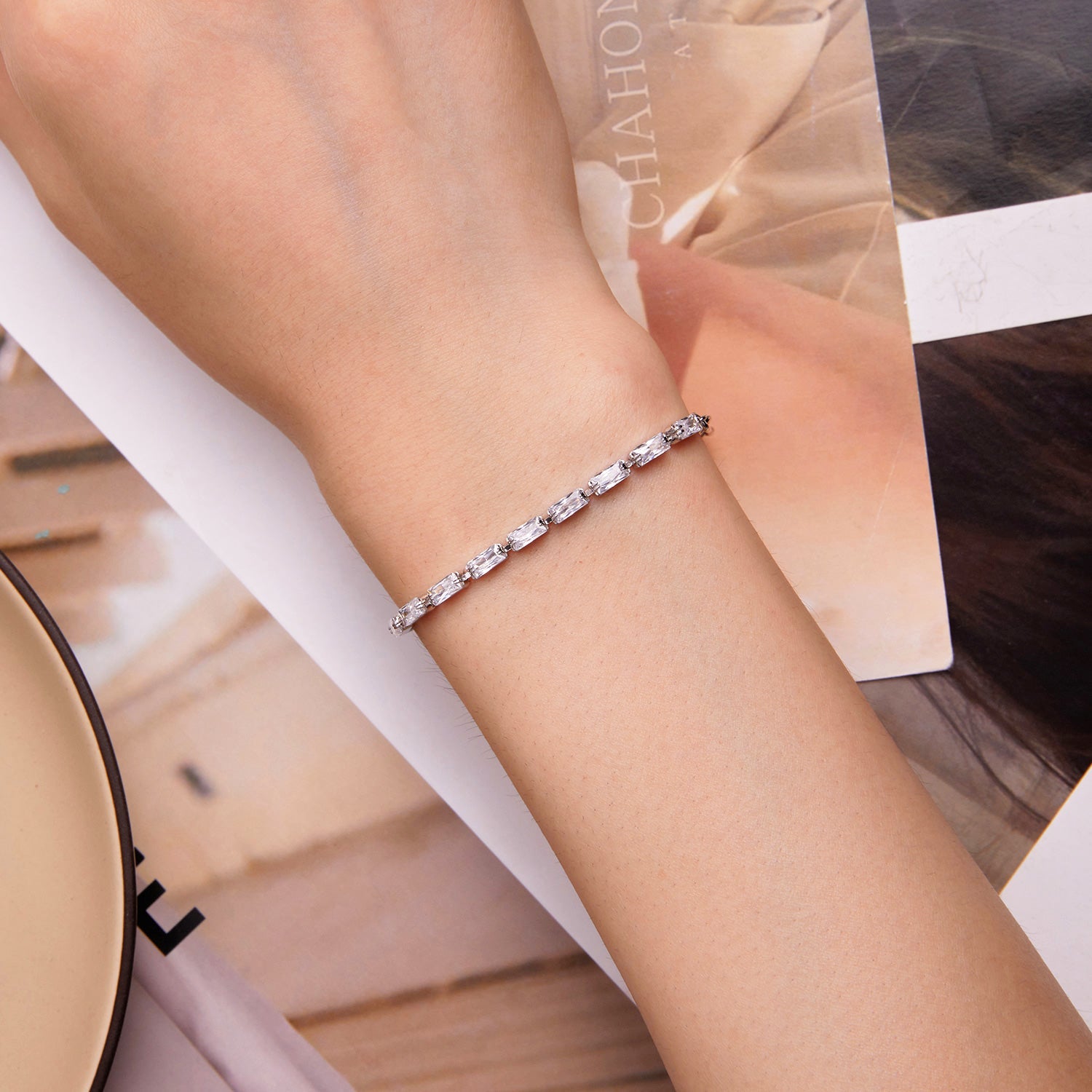 Armband mit Zirkon aus Silber 925 KARMA