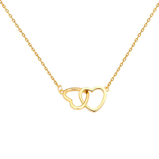 Halskette Damen Herzen Gold Karma