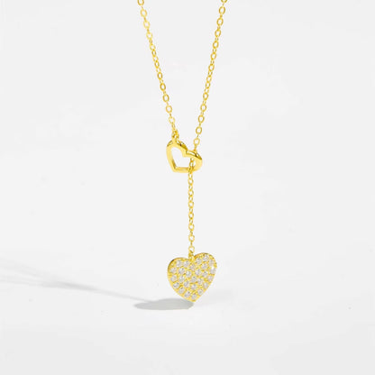 Halskette mit Herzen Silber 925 Gold oder Silber KARMA
