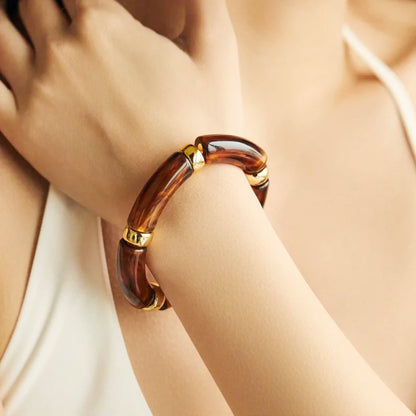 Armband Acryl Leo Bernstein vers. Farben modern dehnbar KARMA