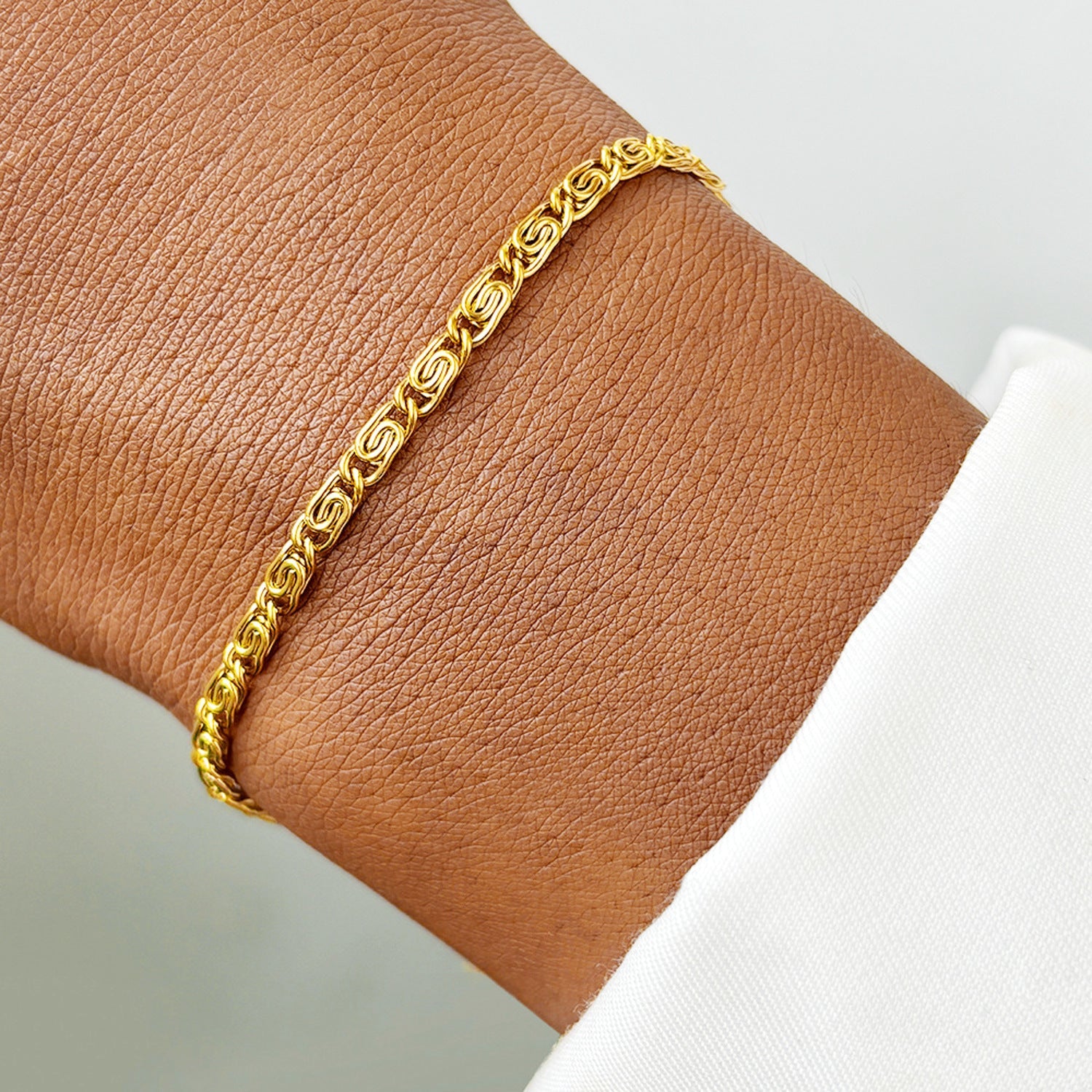 Damenarmband in Gold aus Edelstahl KARMA