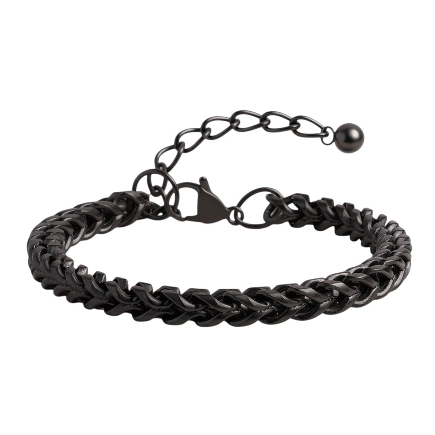 Armband Herren Schwarz Edelstahl Titanstahl modern wasserfest hypoallergen