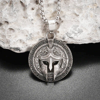 Herren Halskette Sparta Edelstahl Silber modern wasserfest hypoallergen Karma