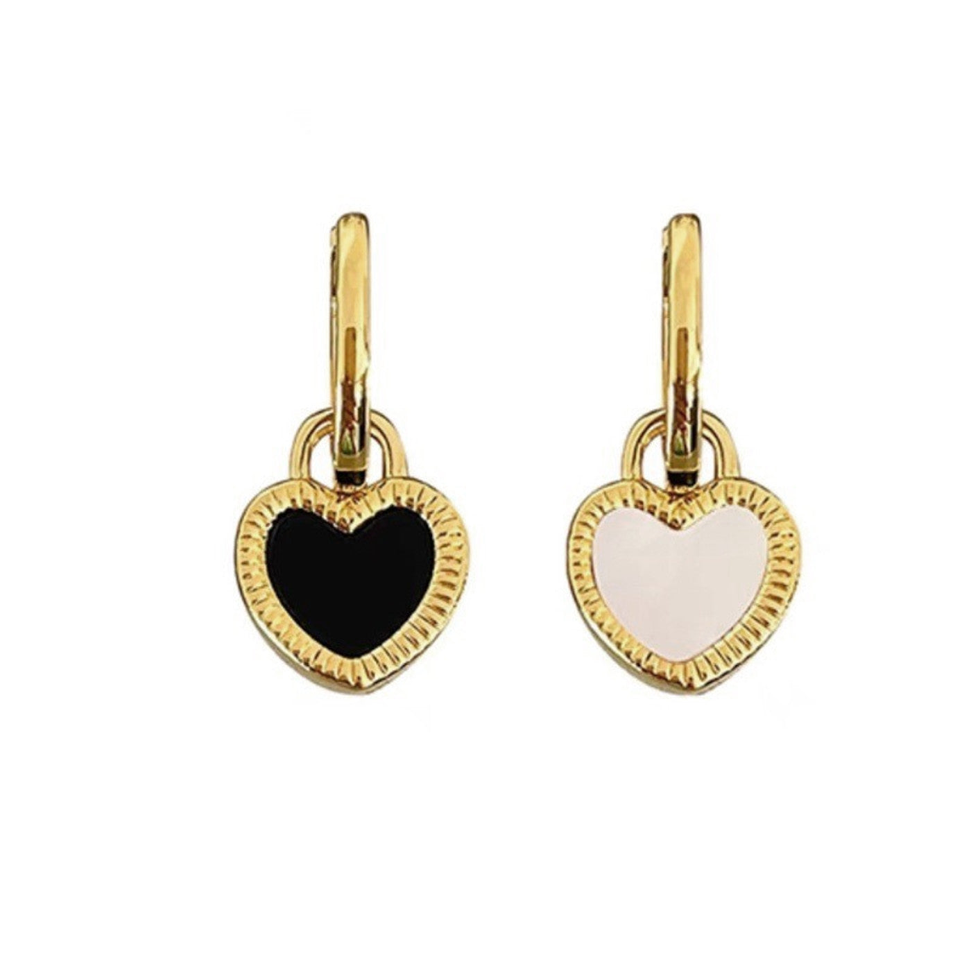 Halskette / Ohrringer Herz Silber oder Gold KARMA