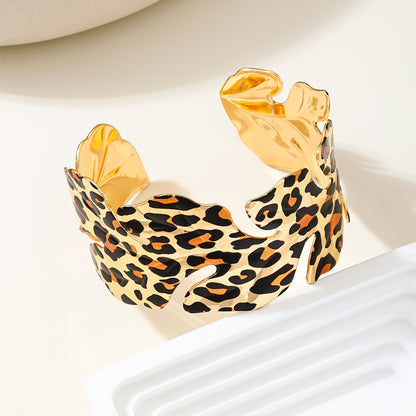 Armreif Leo Gold 6,5 cm modern Damenarmreif Armschmuck KARMA