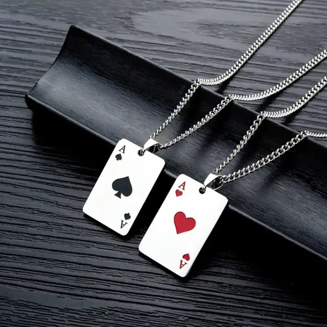 Partnerketten Set Cards Karma