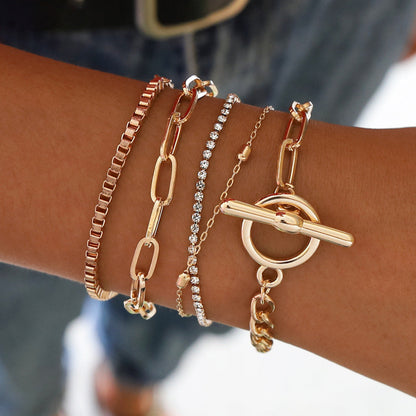 Armbandset Gold für Damen Karma