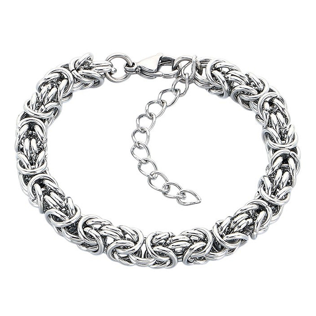 Damen Armband Silber 16 cm Edelstahl wasserfest hypoallergen verstellbares Damenarmband Karma