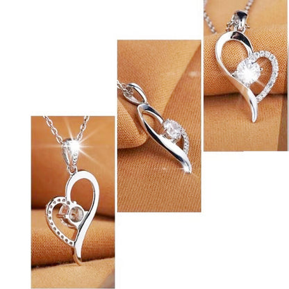 Schmuckset Herzen versilbert in Box Karma