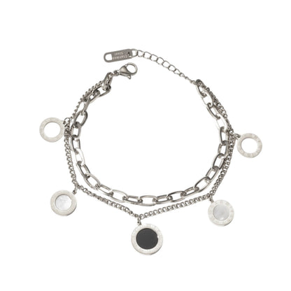 Armband mit Charms Silber oder Silber KARMA