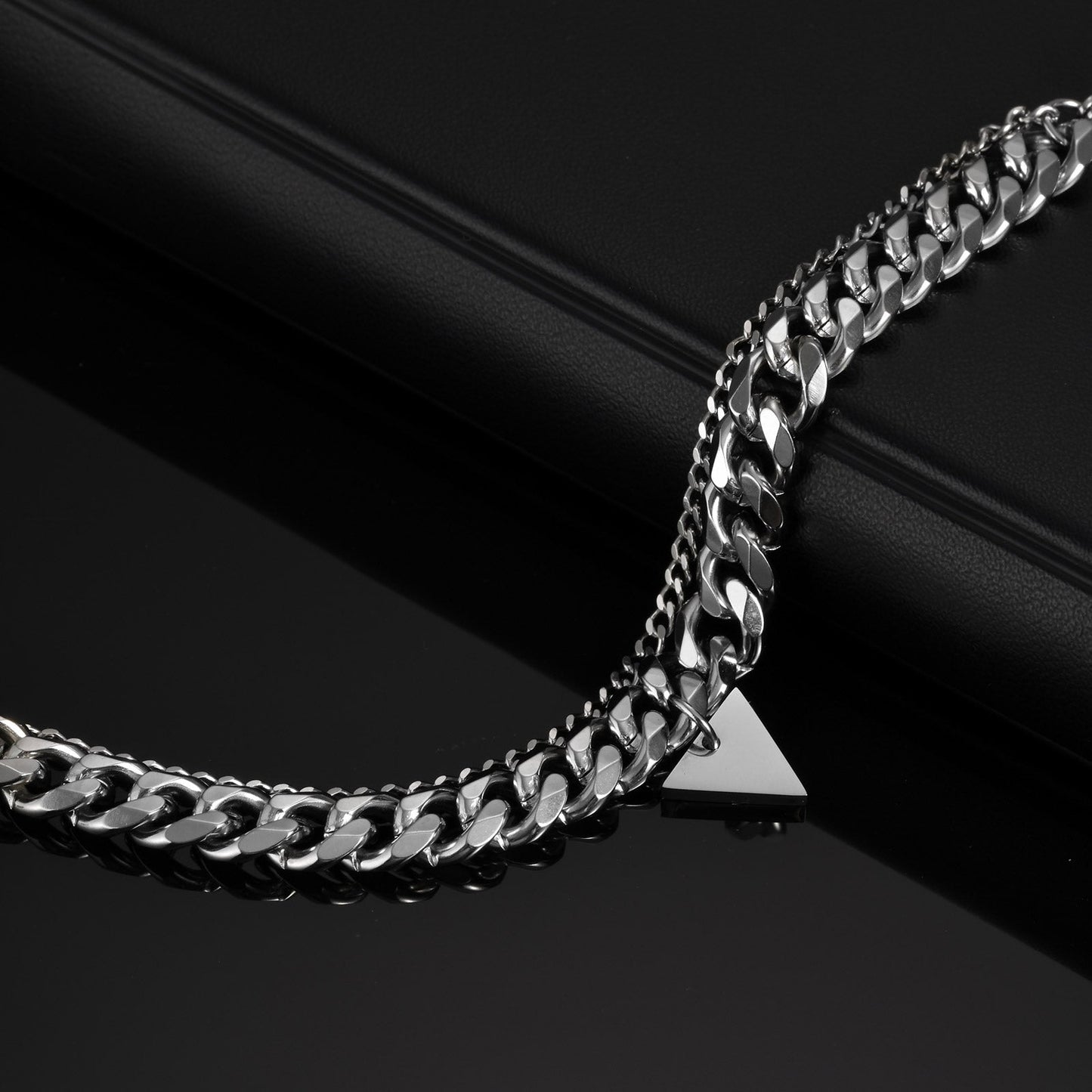 Armband Herren Edelstahl Silber modern KARMA