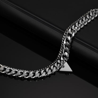 Armband Herren Edelstahl Silber modern KARMA
