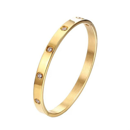 Damenarmreif Gold Karma