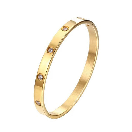 Damenarmreif Gold Karma