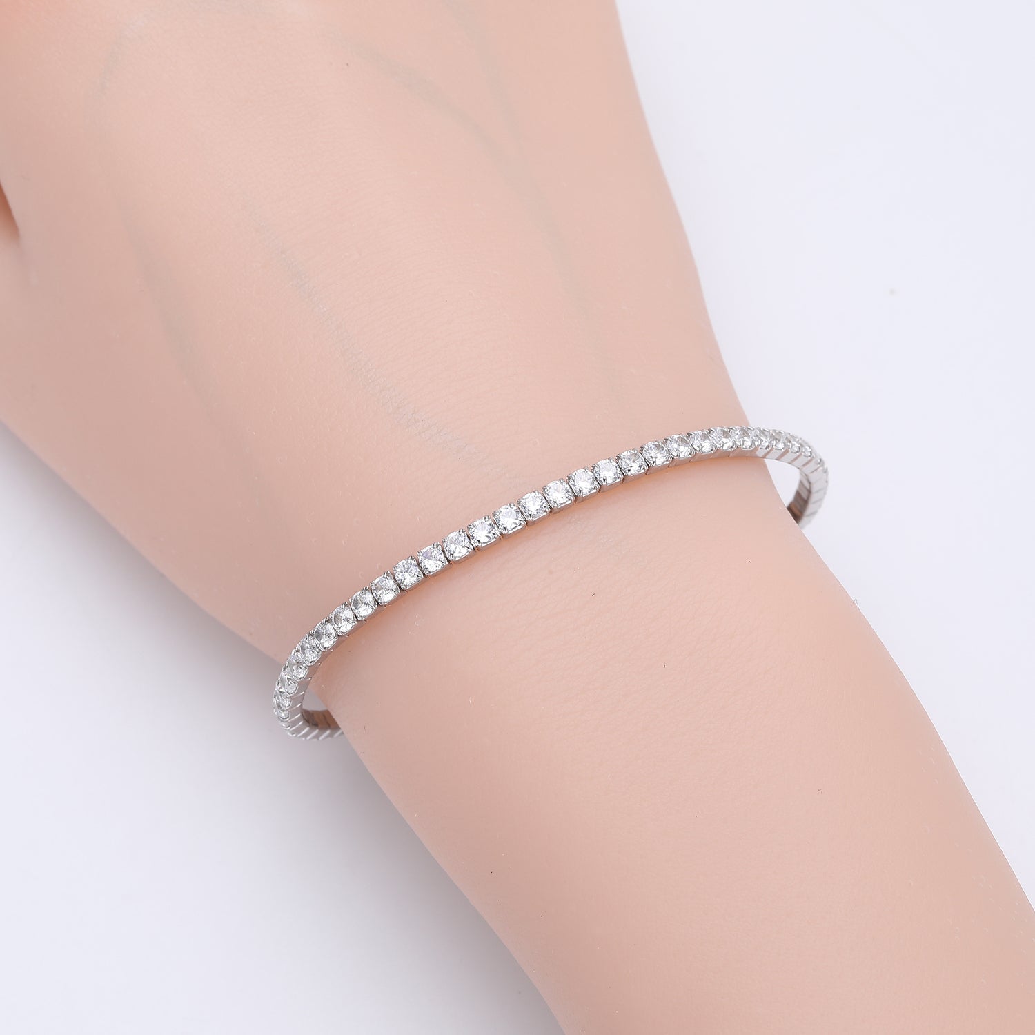 Kristall Armband Damen Silber 925 in Gold oder Silber KARMA